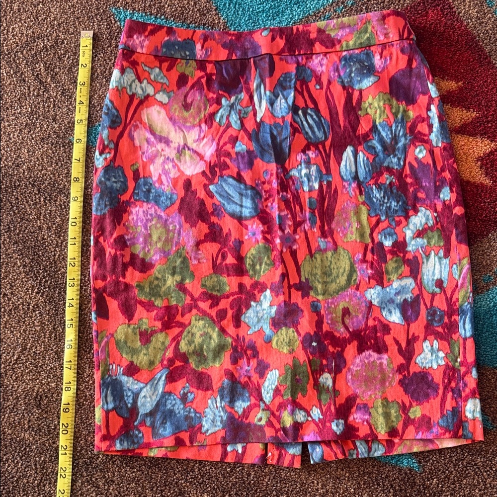 J. Crew Multicolor Floral Pencil Skirt - Picture 3 of 3